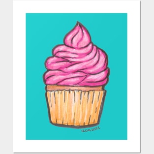 Pink Cupcake Posters and Art